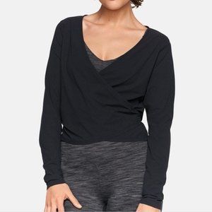 Outdoor Voices Tissue Weave Wrap Top